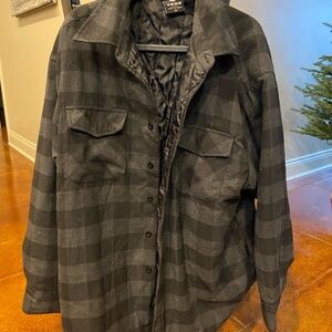 Yago Men's Black Plaid Jacket